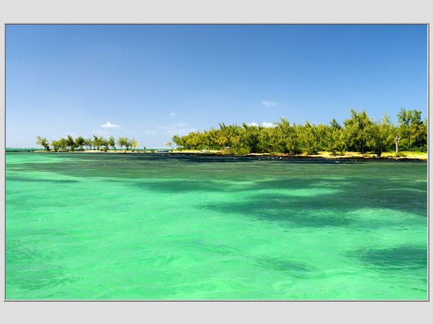 Mauritiuse saar India ookeanis.