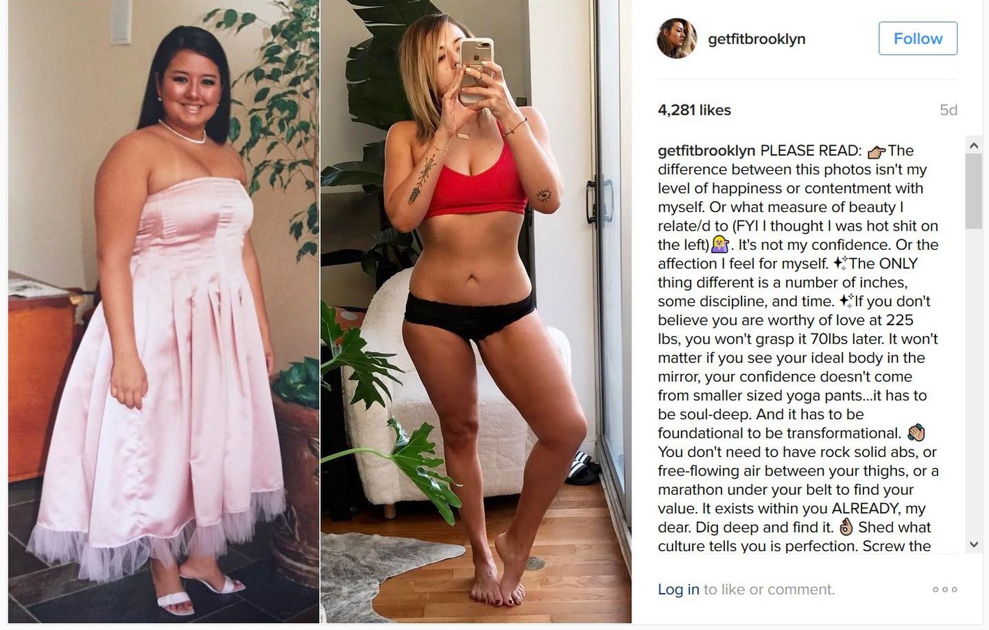 Chinae Alexander enne varem ja nüüd. Instagrami staar on veendunud, et tervislikult toituda ja trenni teha tuleb armastusest oma keha vastu, mitte ühiskonna normide järgimiseks.