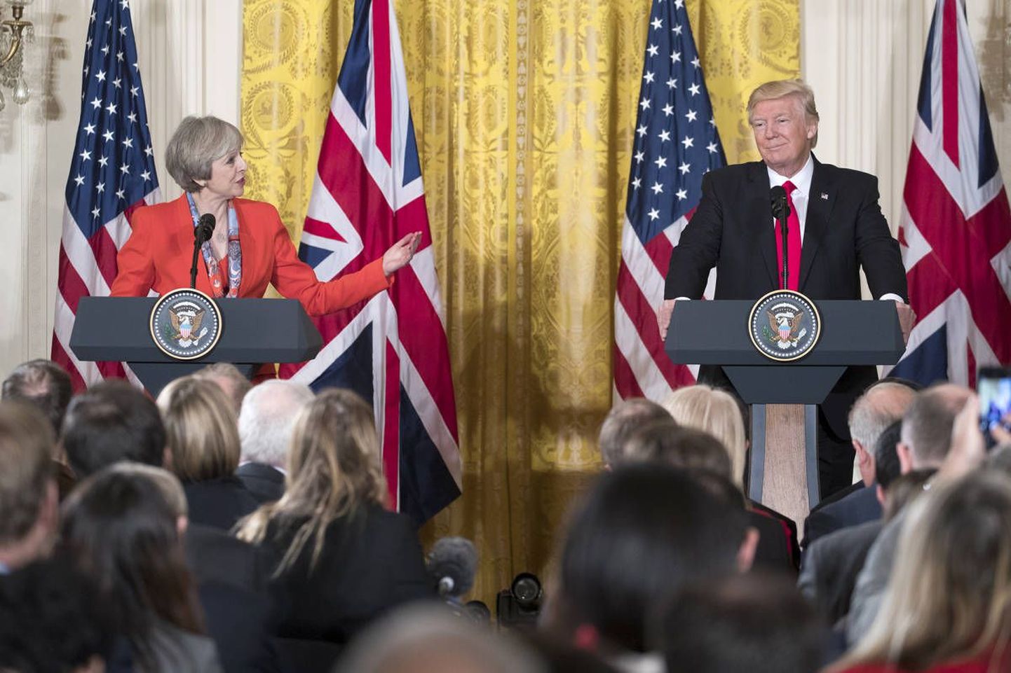 USA president Donald Trump ja Briti peaminister Theresa May