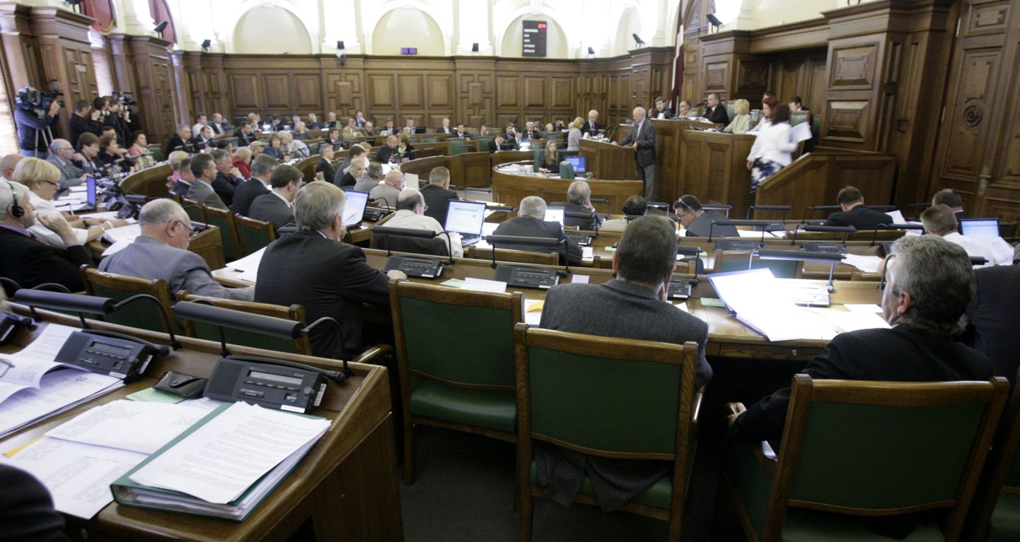 Läti parlamendi istungitesaal