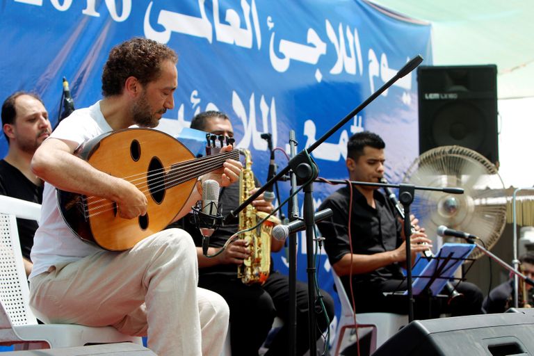 Iraagi muusik Naseer Shamma mängib oud'iga. / Scanpix