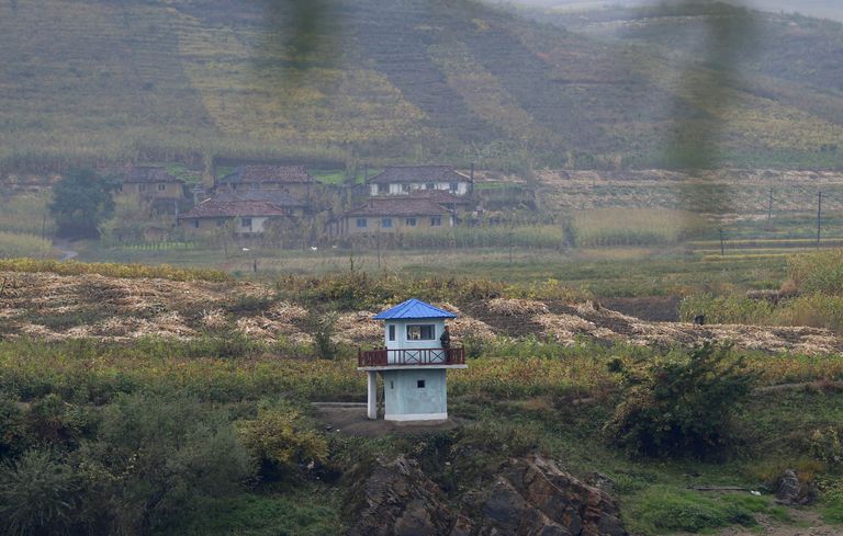 Põhja-Korea ja Hiina vahel asuv piiripunkt. Foto: Scanpix