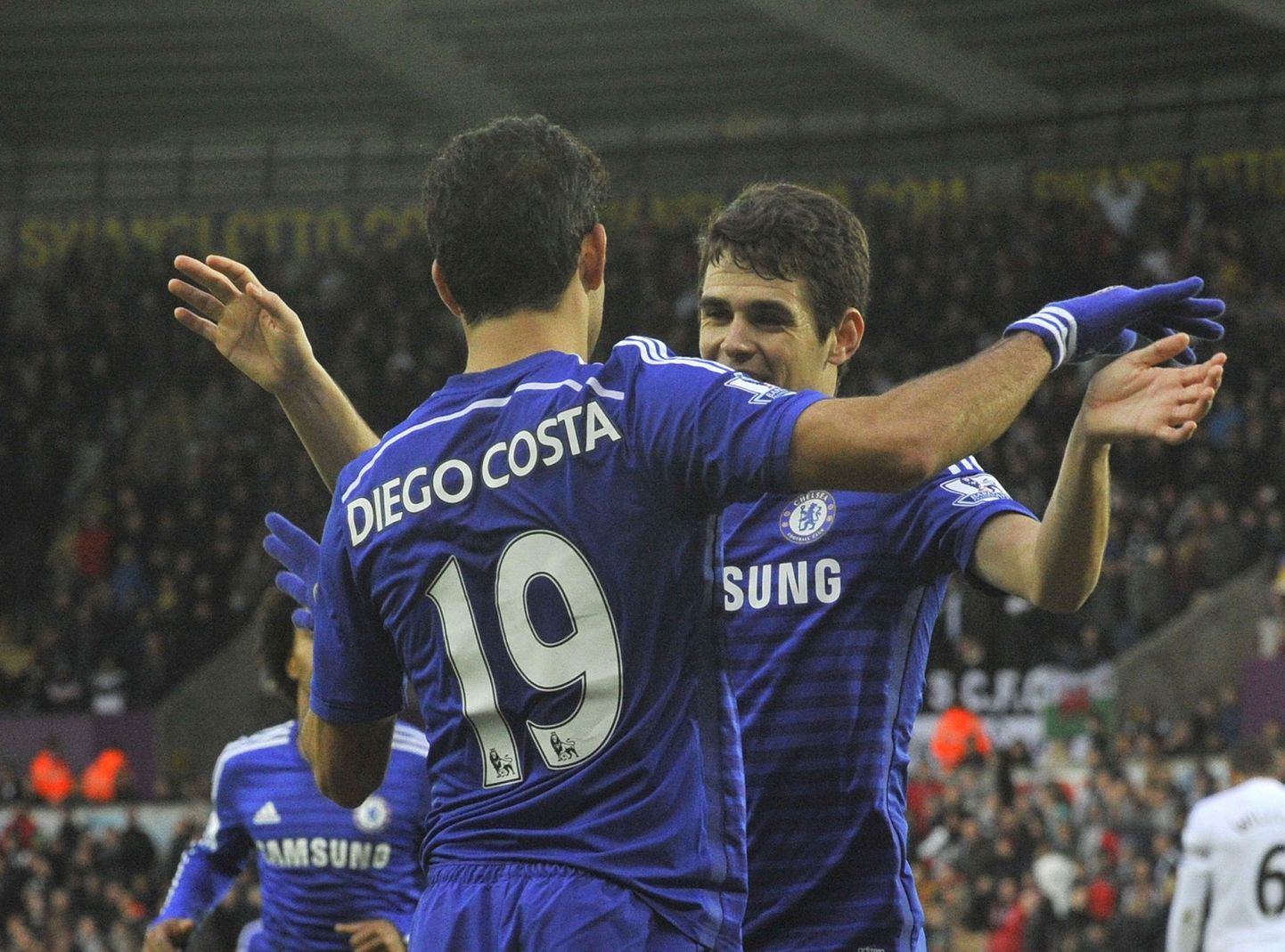 Oscar (paremal) ja Diego Costa lõid kahe peale neli väravat