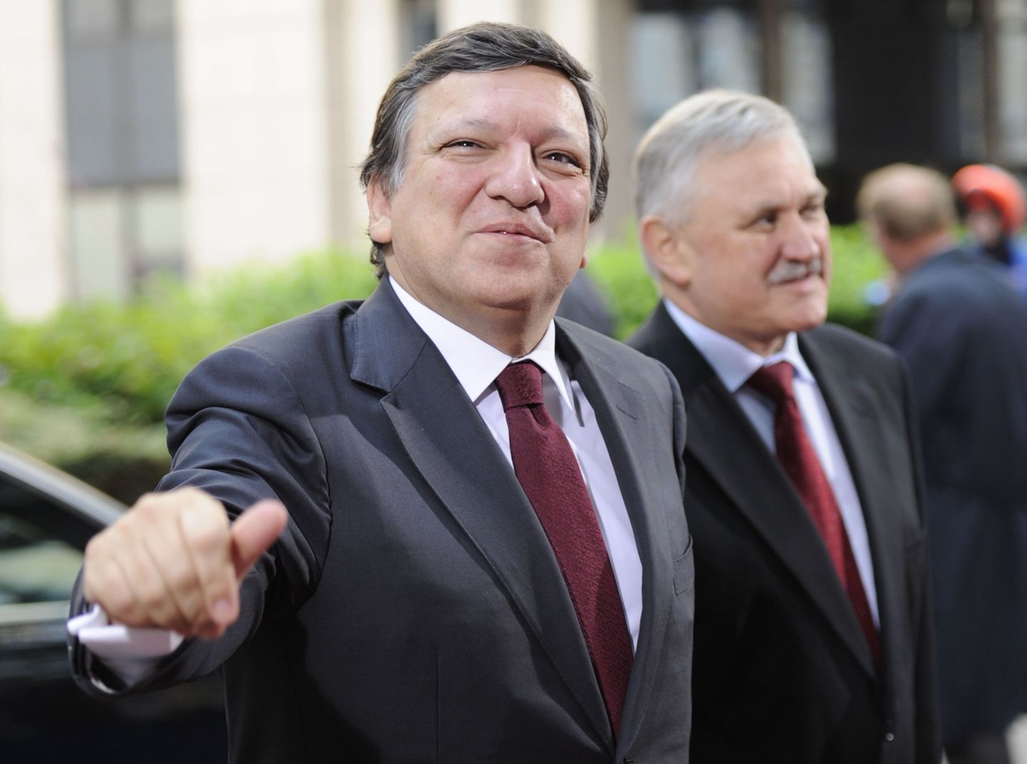 Президент Еврокомиссии Жозе Мануэль Баррозу прибыл на заседание саммита (24.06).