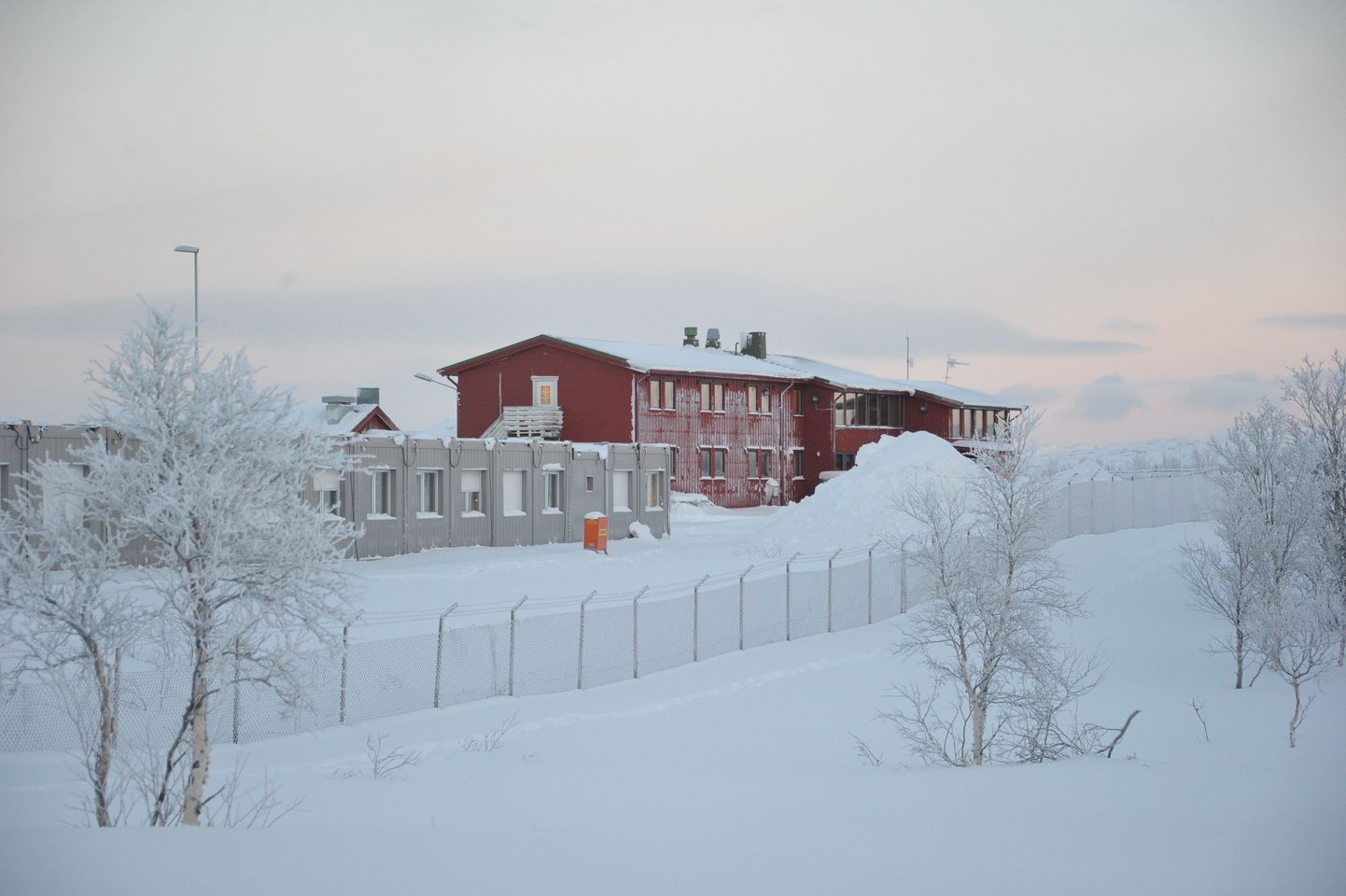 Põgenikekeskus Kirkenesi linna lähedal.