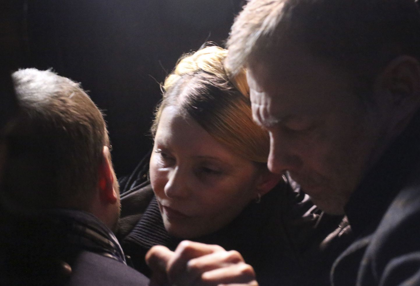 Julia Tõmošenko vahetult pärast vabastamist