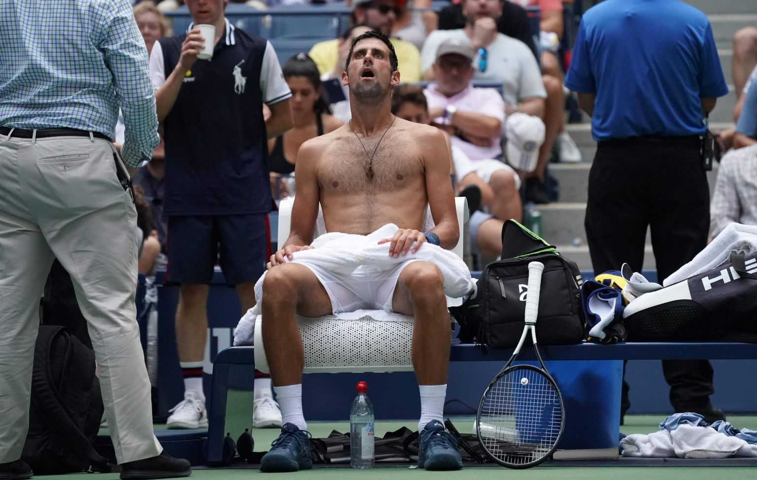 Novak Djokovic piinles ise ja vaatas kurbusega ka teiste mängijate piinu.