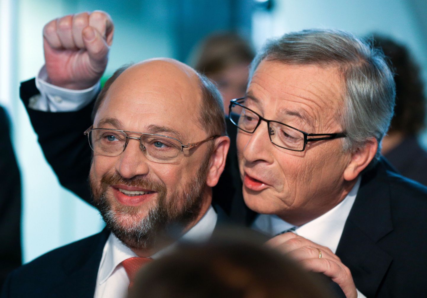 Martin Schulz ja Jean-Claude Juncker.