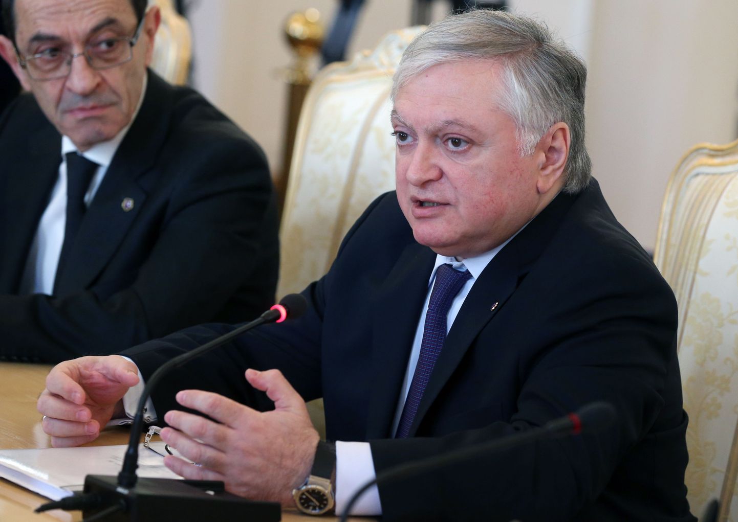 Armeenia välisminister Edvard Nalbandjan Moskvas.
