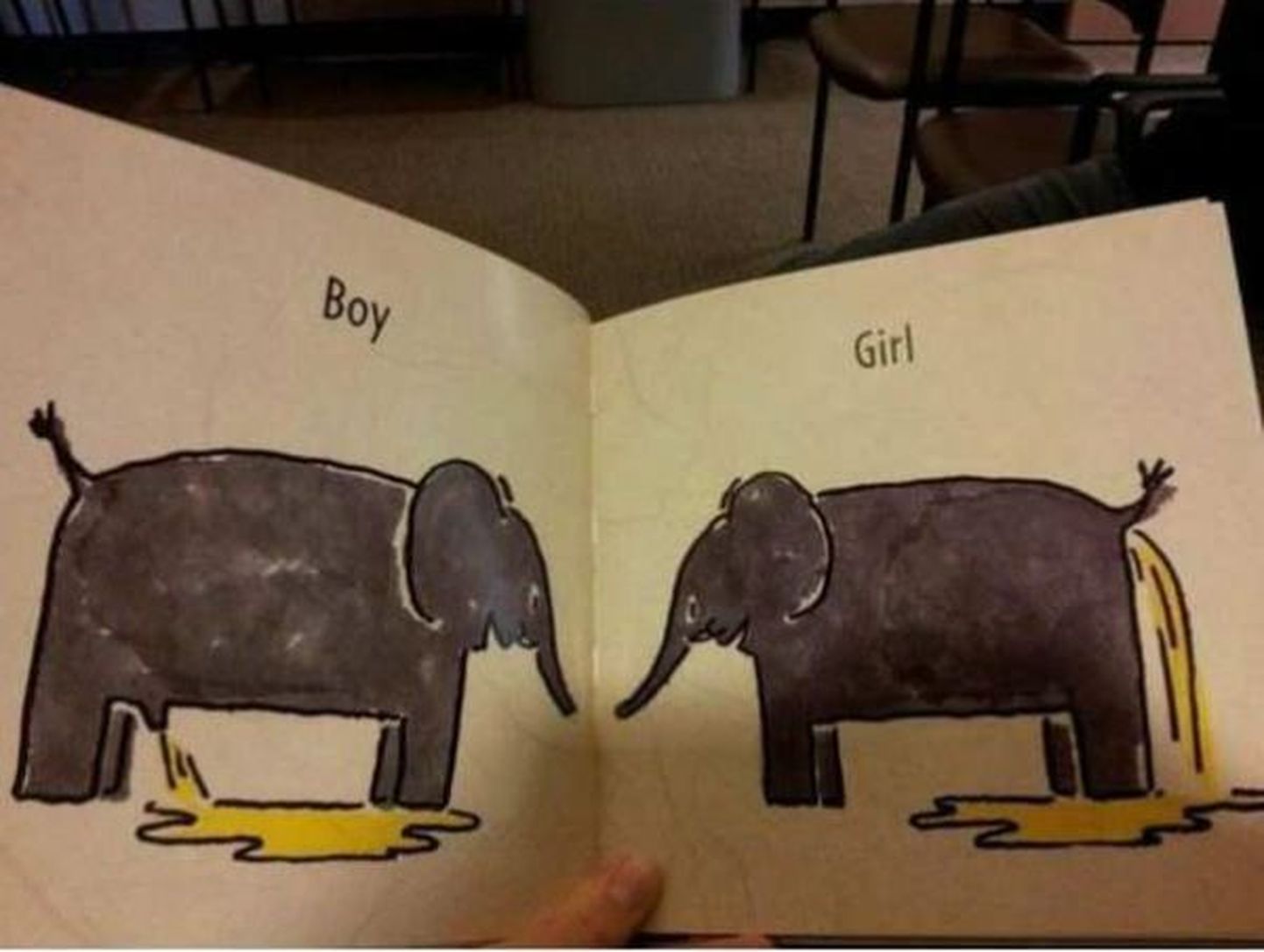 Это, пожалуй, самый доходчивый способ объяснить ребятам различие между мальчиком и девочкой.