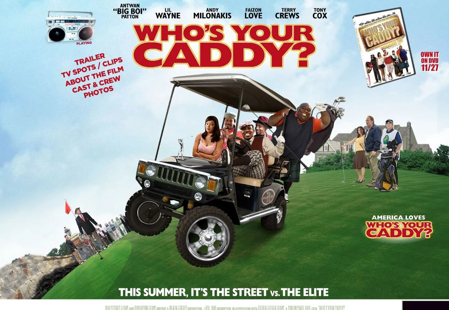 Filmi «Who's Your Caddy» koduleht
