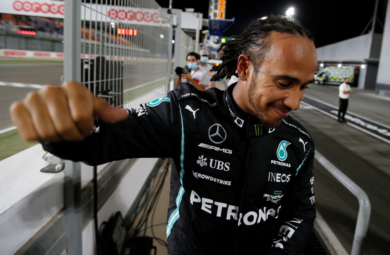 "Mercedes" pilots Lūiss Hamiltons