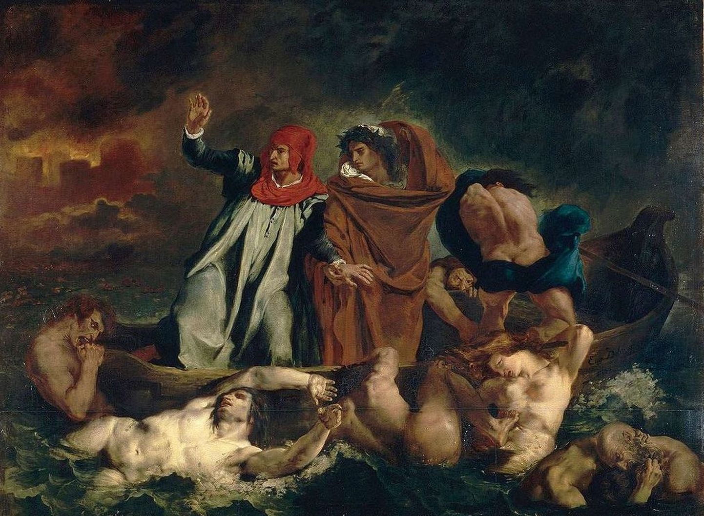 Prantsuse kunstniku Eugene Delacroix´ 1822. aasta maal «La Barque de Dante», mis kujutab Dantet koos antiikpoeedi Virgiliusega põrgus