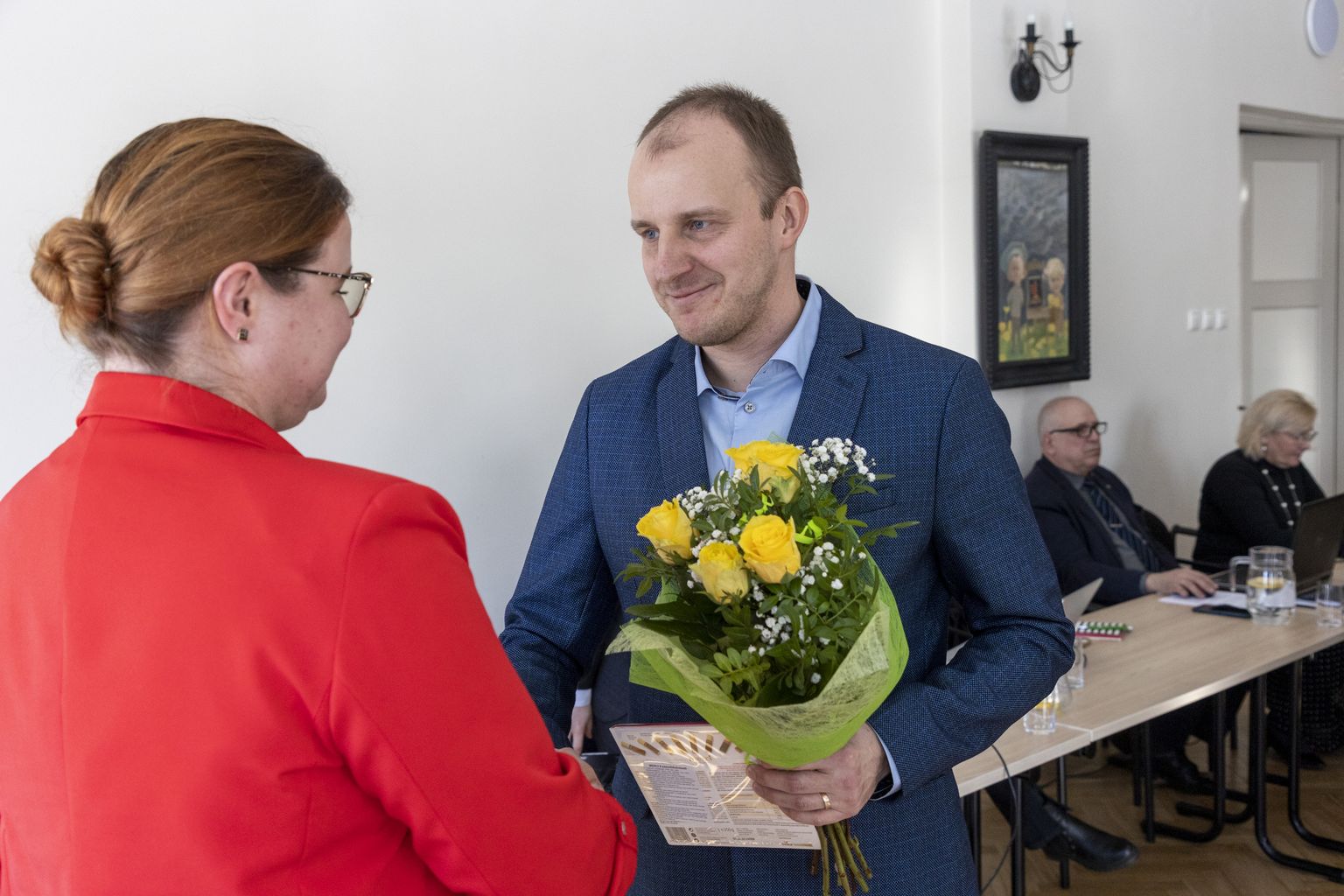Türi vallavalitsuse vallavolikogu, Türi vallavanem Sulo Särkinen ja vallavolikogu esimehees Marge Hirtentreu