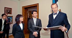 Kadrioru pargile kingiti Hiroshima plahvatust meenutav mälestuskivi