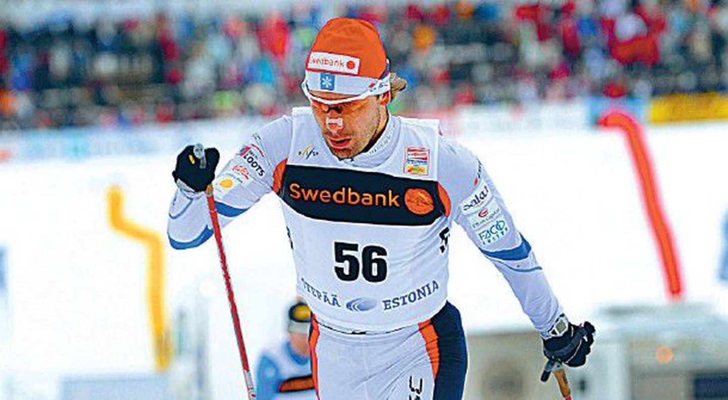 Эстонский лыжник Яак Маэ.