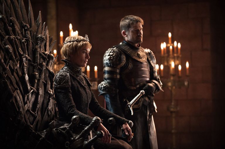 Cersei Lannister (Lena Headey) ja Jamie Lannister (Nikolaj Coster-Waldau).