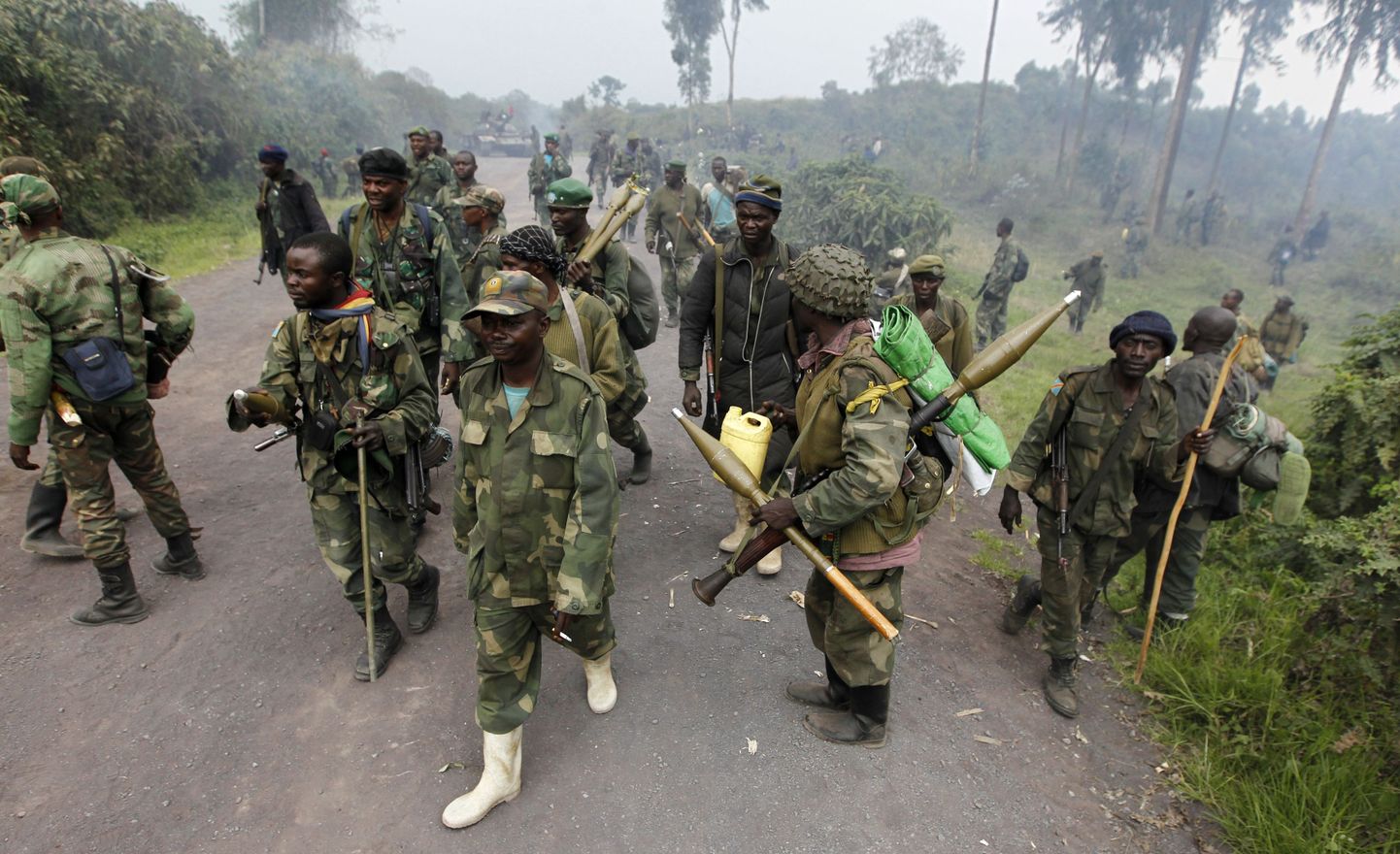 Kongo DV armee võitlejad.