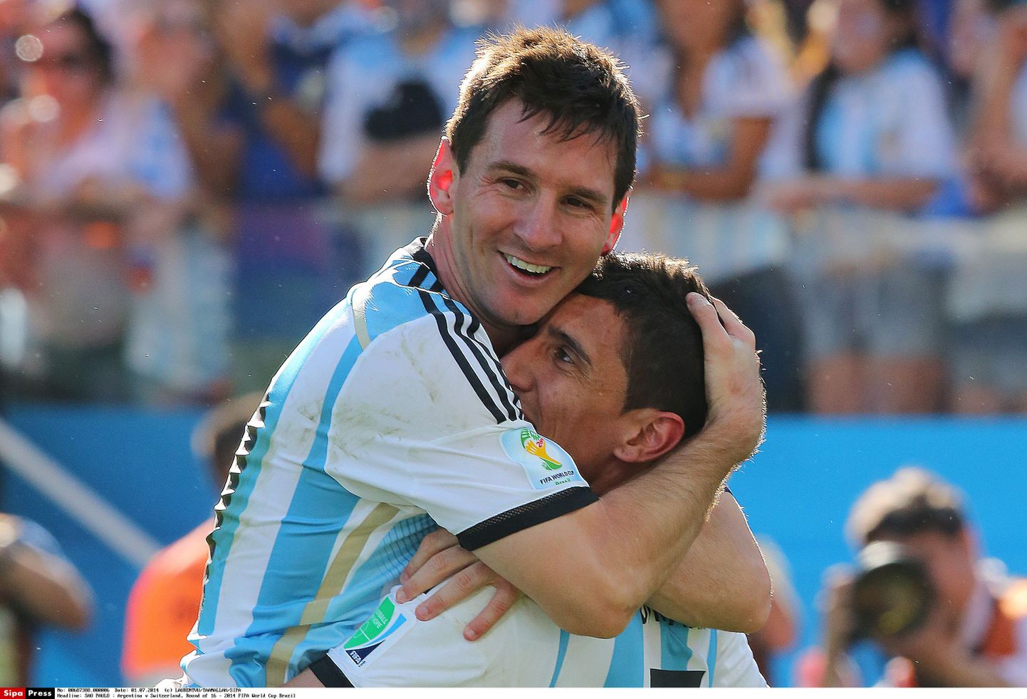 Lionel Messi ja Angel di Maria.