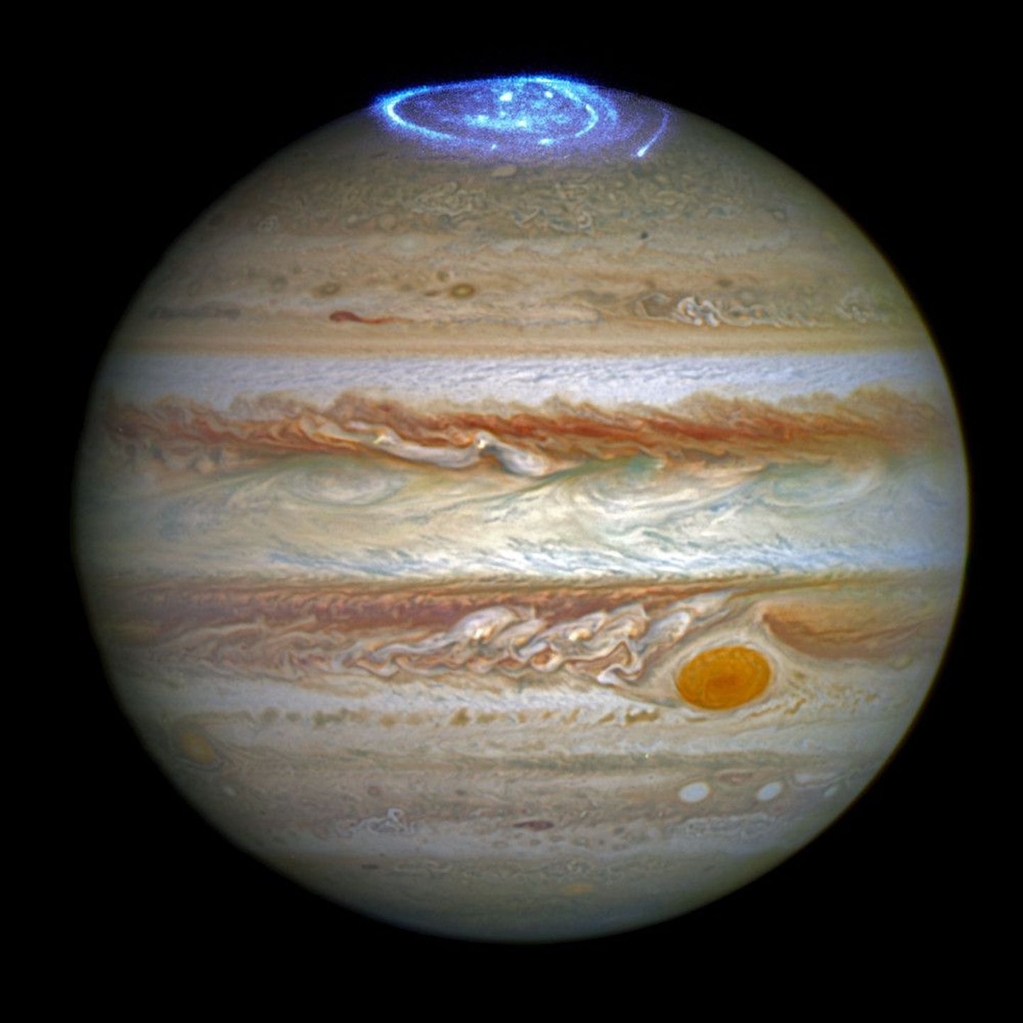 Virmalised Jupiteri kohal