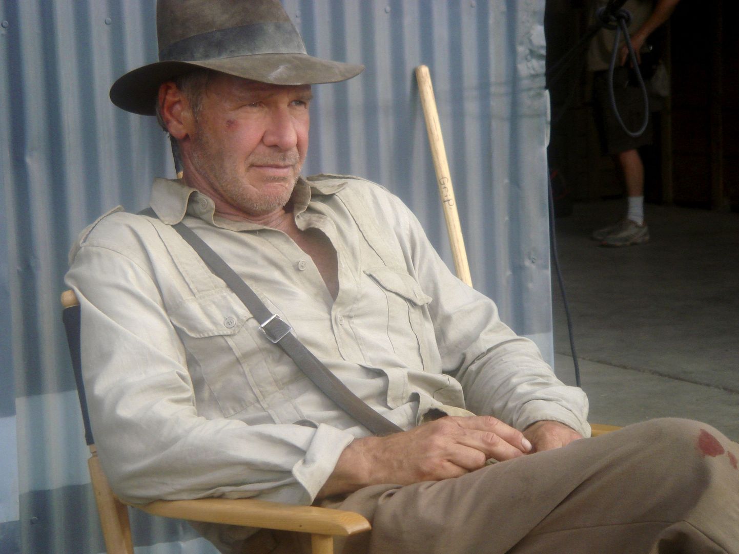 Harrison Ford uue filmi «Indiana Jones and the Kingdom of the Crystal Skull» võtteplatsil