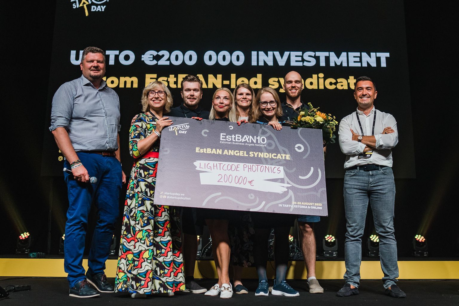 Lighcode Photonicsi meeskond läks augusti lõpus toimunud sTARTUp Daylt koju peavõidu ehk 200 000 euro suuruse investeeringuga.