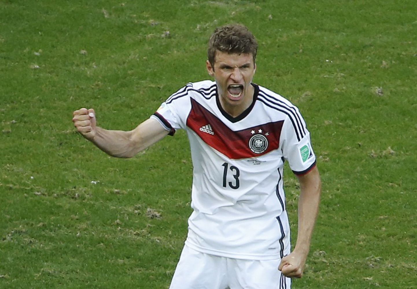 Thomas Müller lõi sel MMil esimesena ühes mängus kolm väravat.
