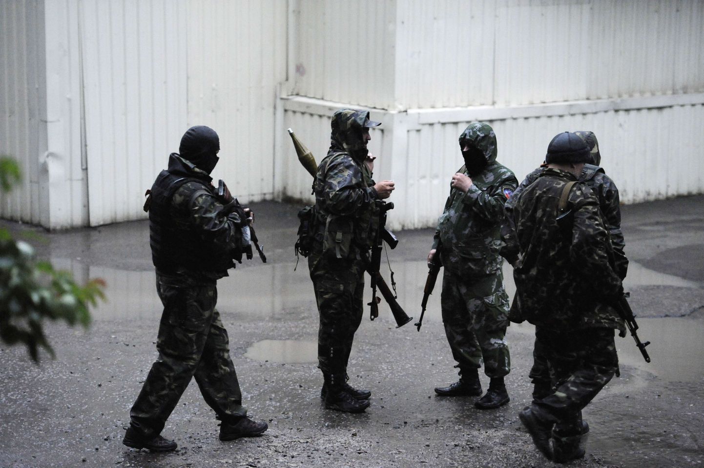Venemeelsed võitlejad Donetskis.