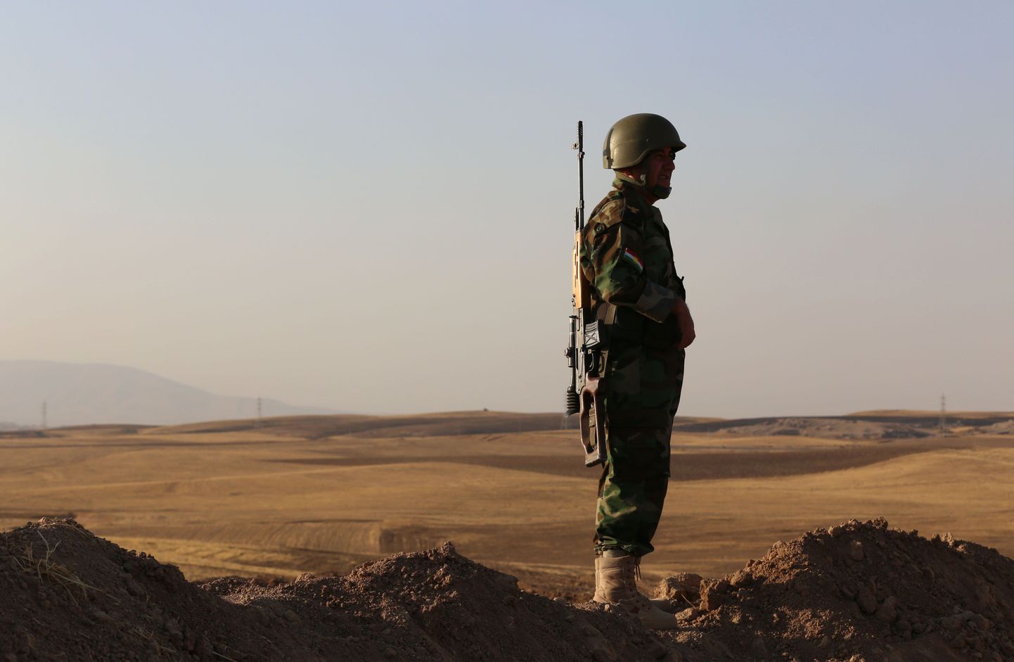 Kurdide pešmerga sõdur.