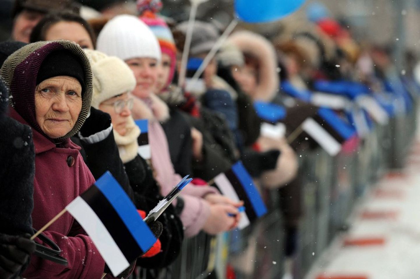 Selle, 2009. aasta 24. veebruaril Narvas tehtud pildi põhjal paistab, et Eesti riigi tähtpäevade tähistamist pole vaja idavirumaalastele õpetada.  Küll aga tuleks välja mõelda, kuidas vähendada sealset tööpuudust ja parandada elukeskkonda.