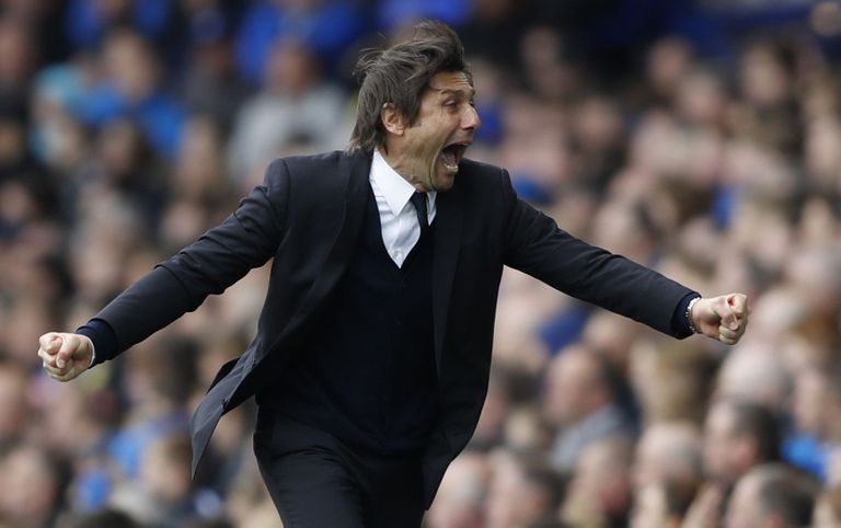 Chelsea peatreener Antonio Conte võis taas juubeldada. FOTO: Carl Recine/REUTERS/Scanpix