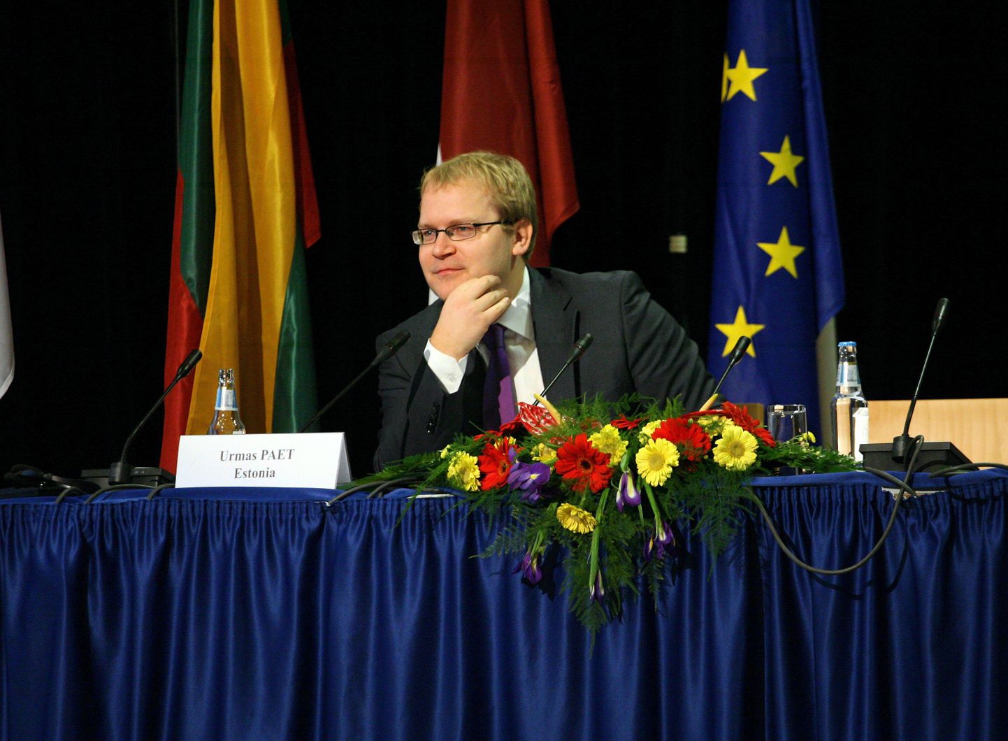 Välisminister Urmas Paet Balti Assambleel.