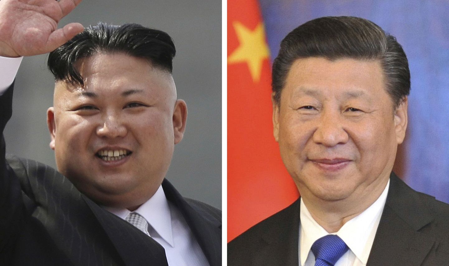 Põhja-Korea juht Kim Jong-un ja Hiina president Xi Jinping.