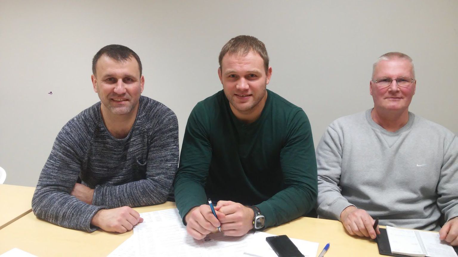 Igor Bugay (vasakul), Heiki Nabi ja Aleksander Jairus.
