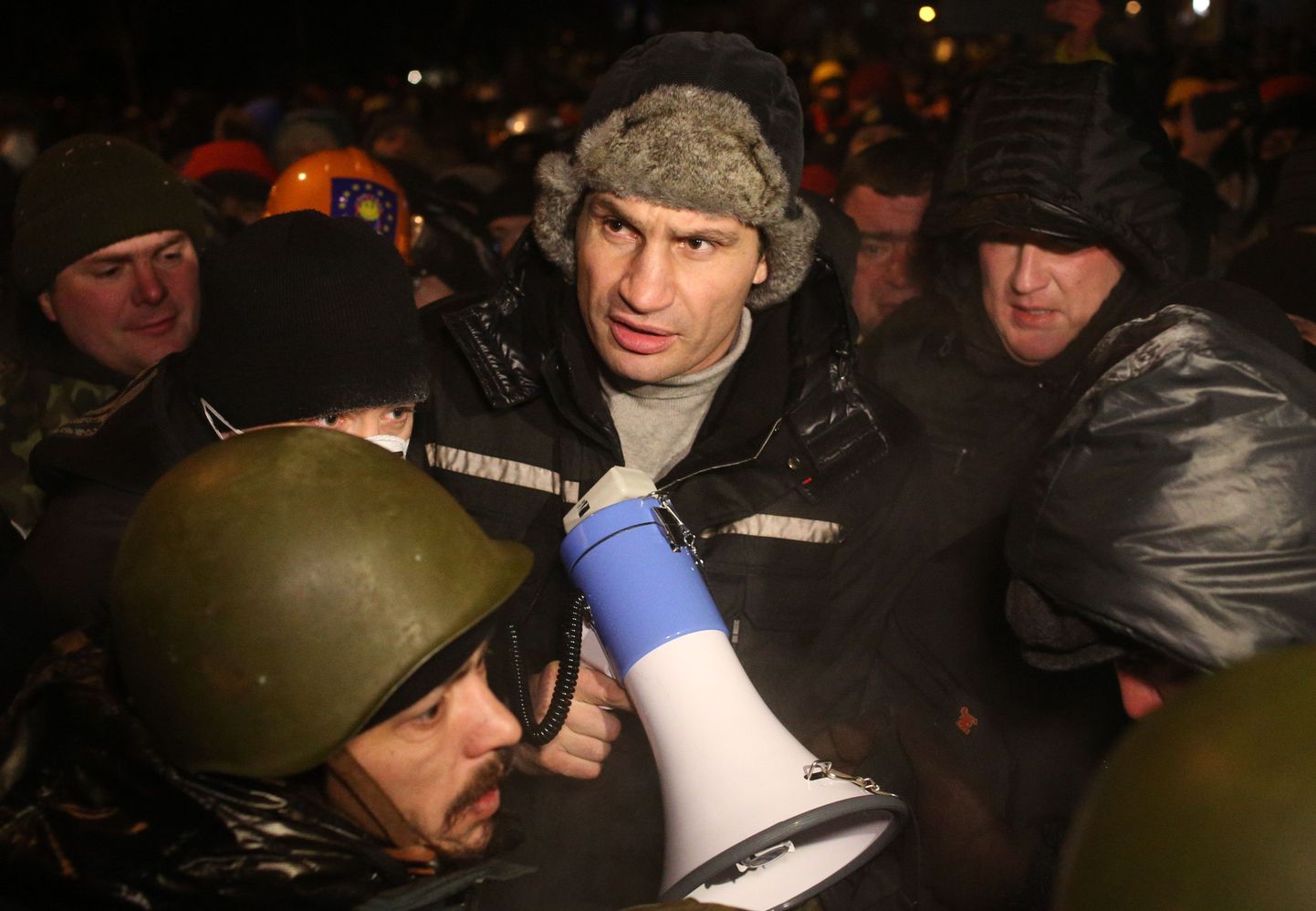Opositsioonilise UDARi juht Vitali Klitško Kiievis 24. jaanuaril.