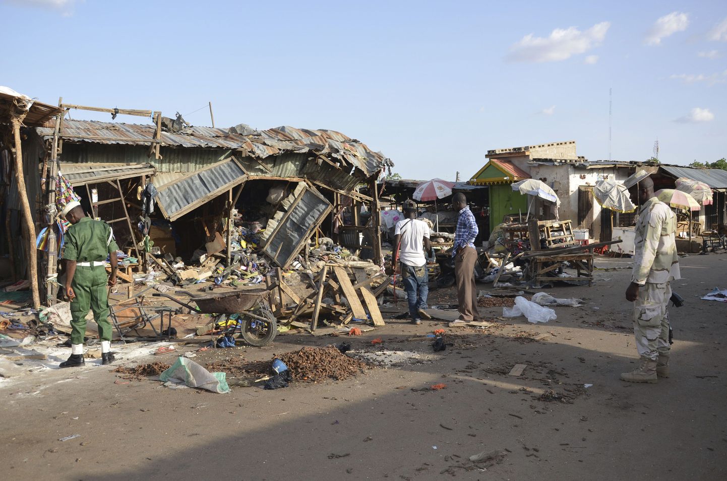 22. juuni Maiduguri pommirünnaku rusud