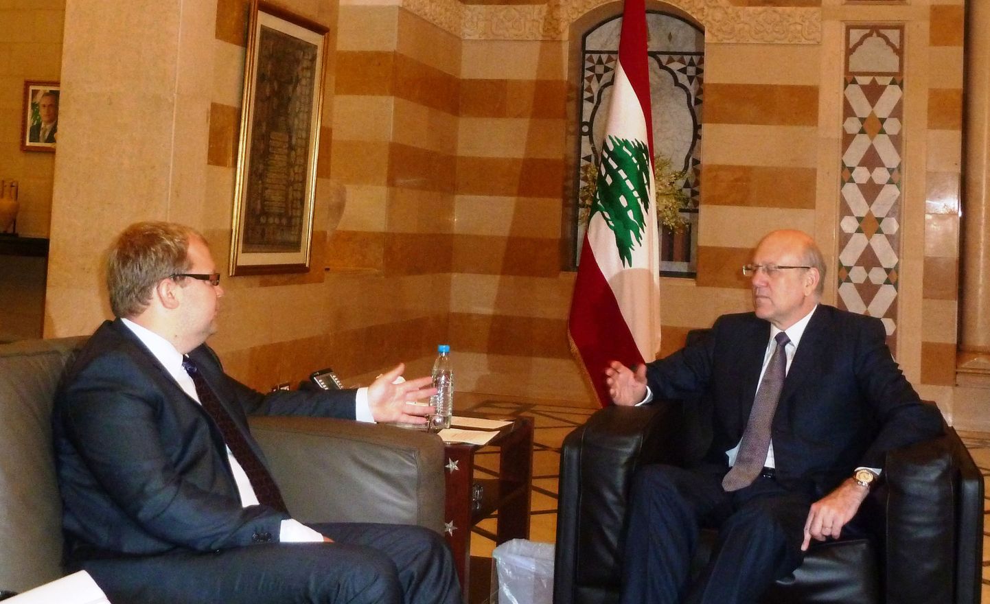 Välisminister Urmas Paet kohtus Liibanoni peaministri Najib Mikatiga.