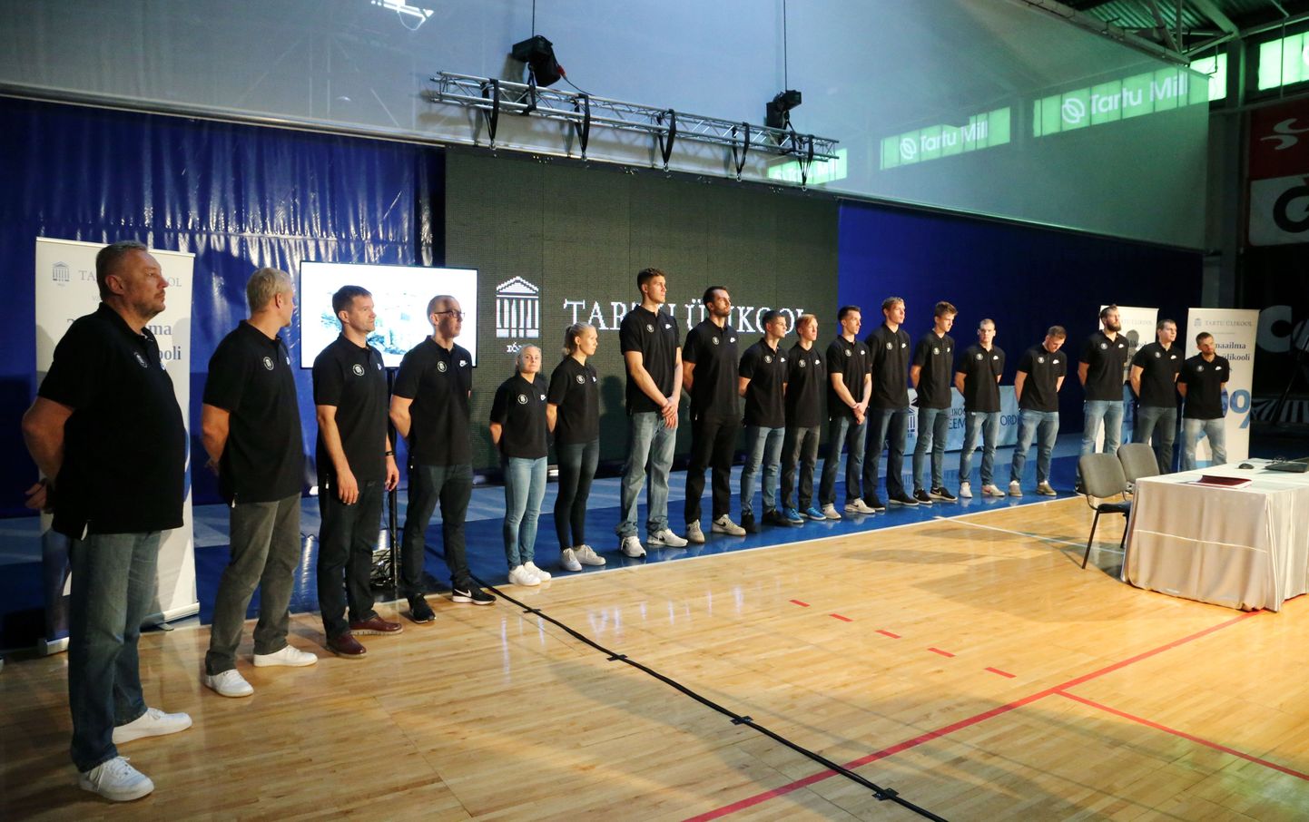 Tartu Ülikooli korvpallimeeskonna tutvustus 13. septembril TÜ spordihoones.