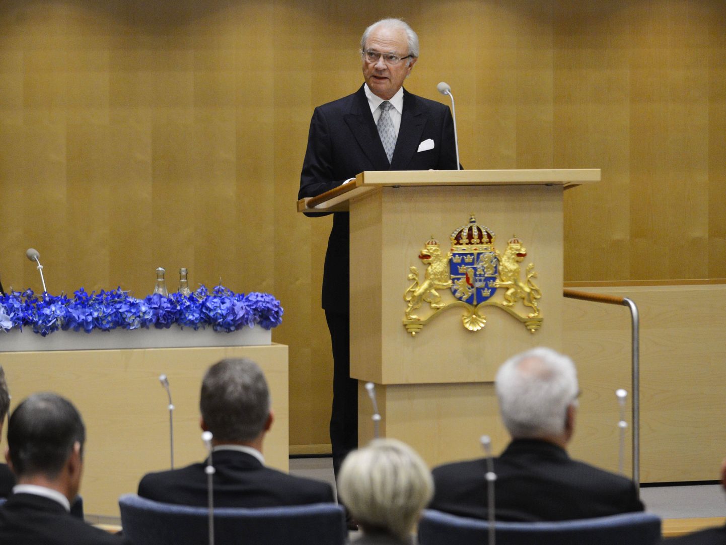 Rootsi kuningas Carl XVI Gustaf Riksdagi avamas