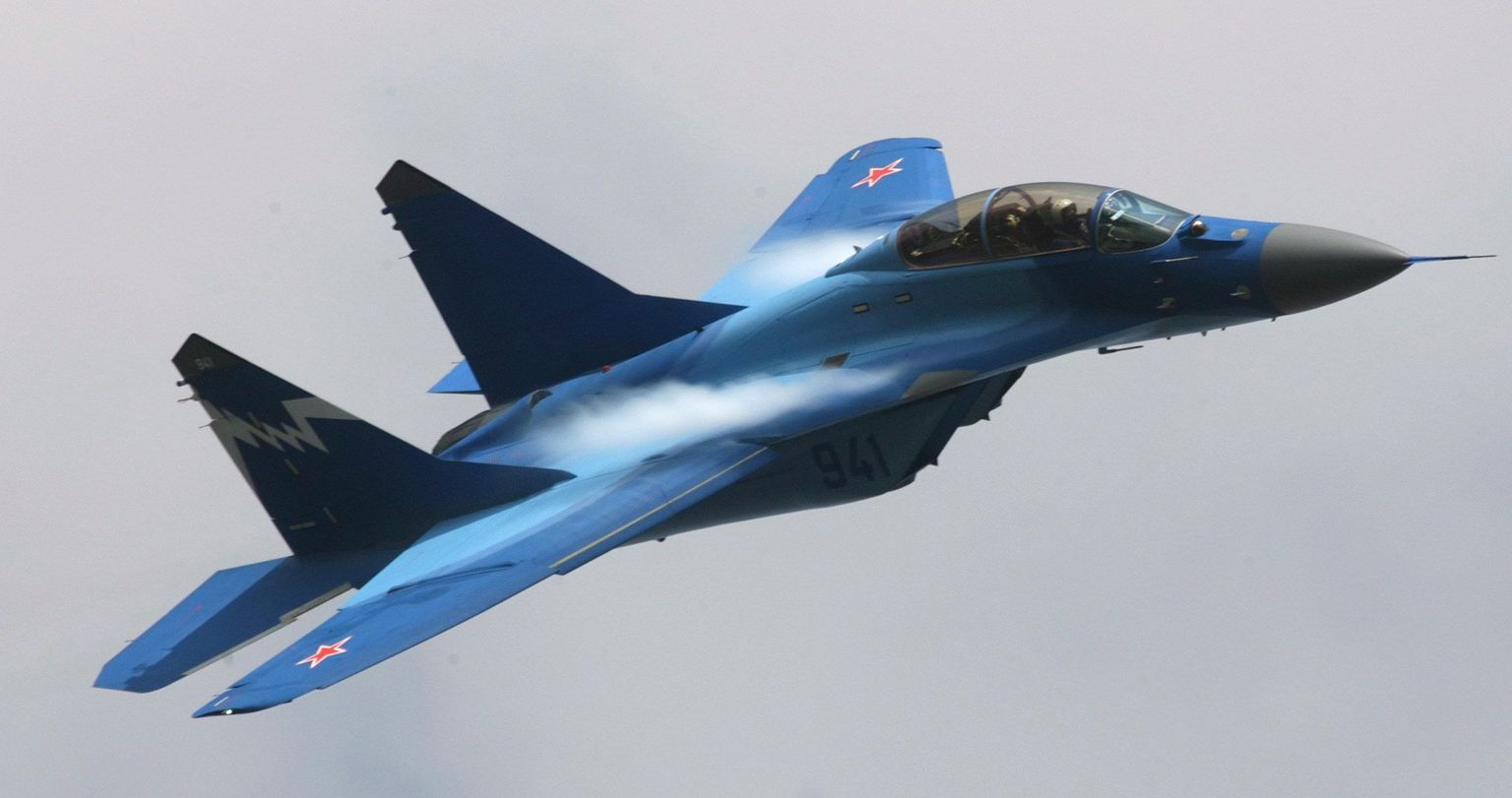 MIG-29-tüüpi hävituslennuk.