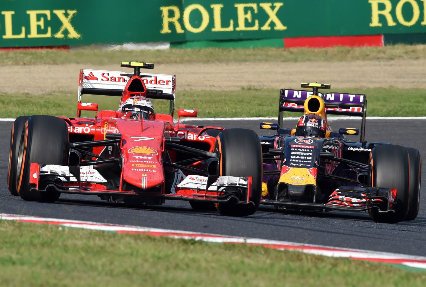 Ferrari ja Red Bull masinad.