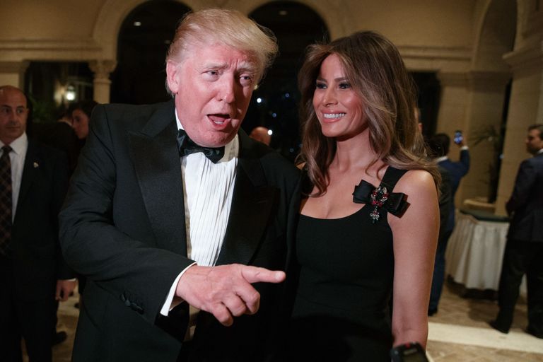 Donald Trump koos oma naise Melania Trumpiga