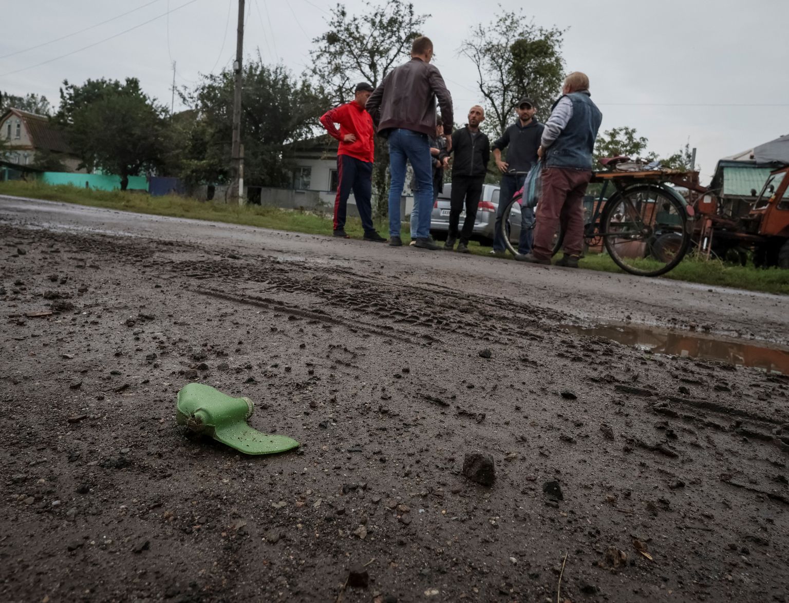 Jalaväemiin Nova Husarivka külatänaval Harkivi oblastis. Foto on illustratiivne.