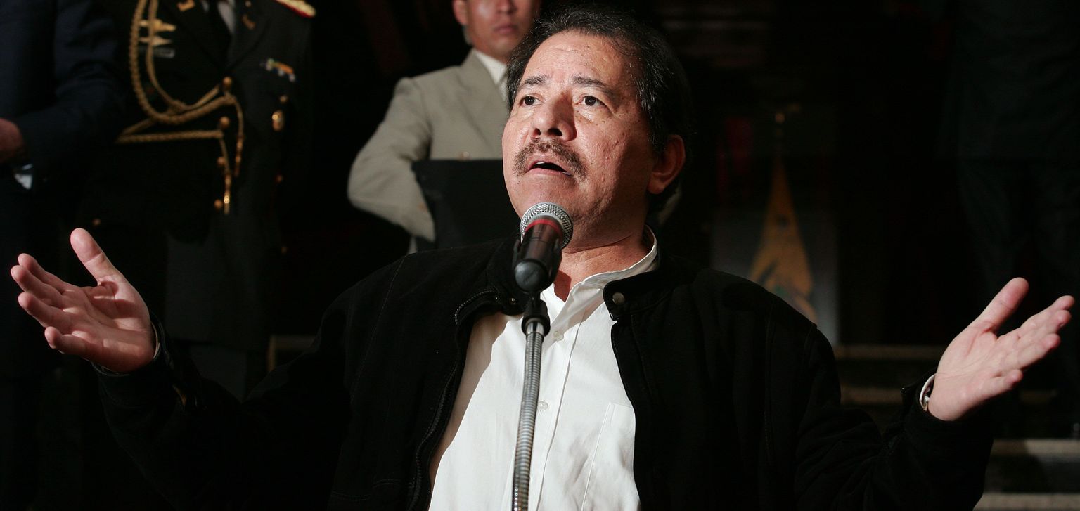 Nicaragua president Daniel Ortega.
