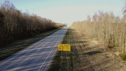 Pärnu–Rakvere–Sõmeru maantee remont Tori vallas.