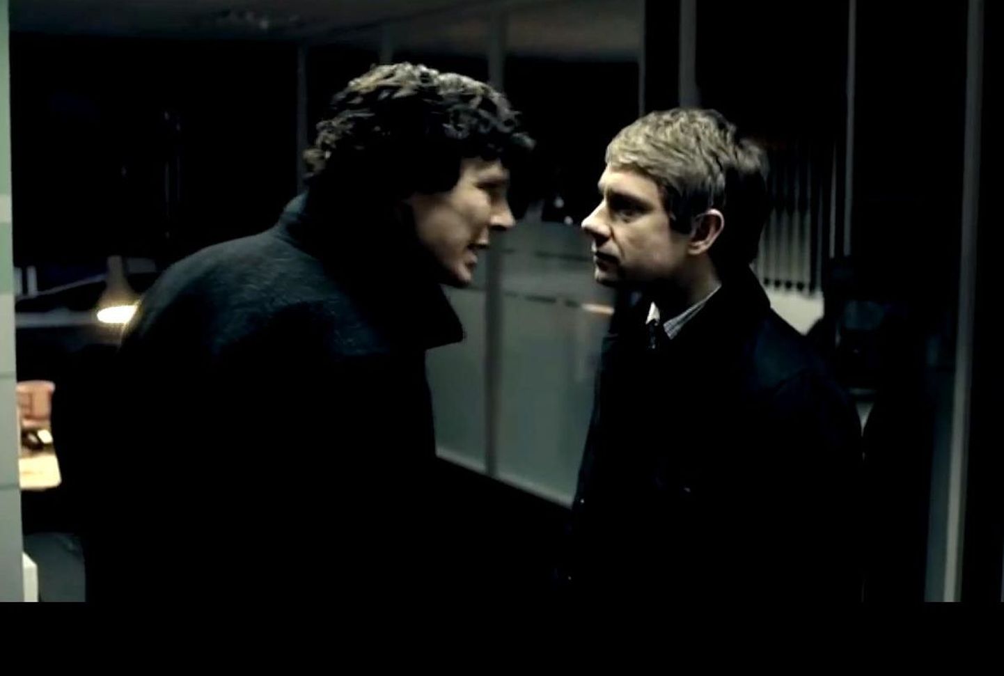 Benedict Cumberbatch (Sherlock Holmes) ja Martin Freeman (John Watson)
