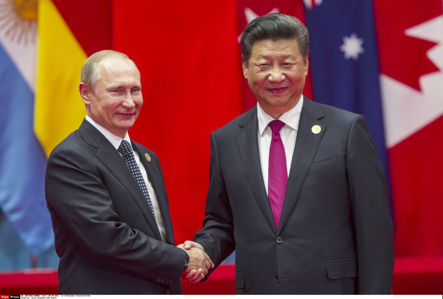 Vladimir Putin ja Xi Jinping.