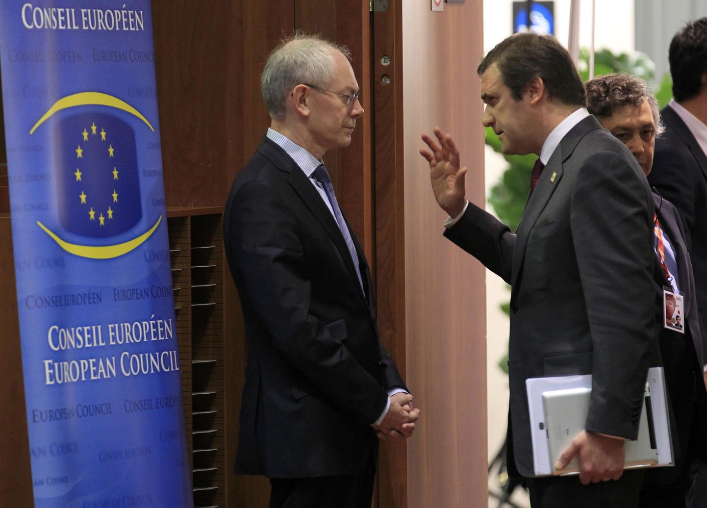 Portugali peaminister Pedro Passos Coelho ja Euroopa Ülemkogu eesistuja Herman van Rompuy täna Brüsselis.
