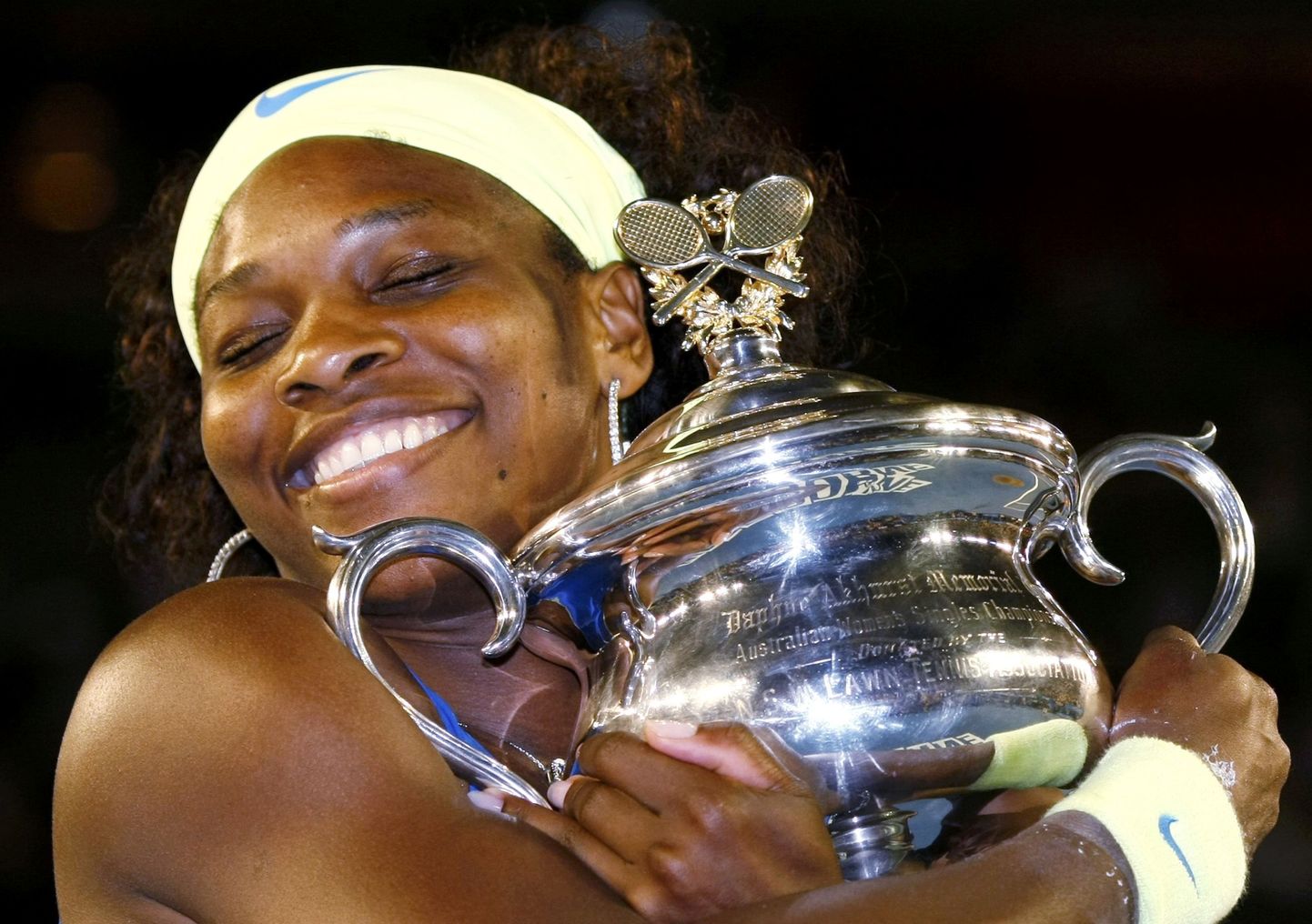 Tänavuste Austraalia lahtiste naiste üksikmängu võitja Serena Williams.