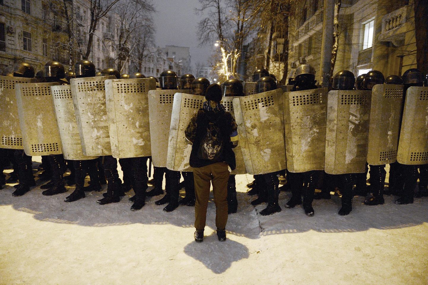 Ночью зачистка в центре Киева стала «жесткой».